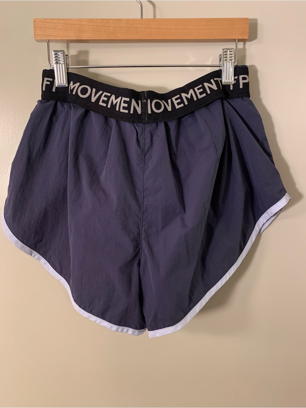 FP Movement High-Waist Navy Running Shorts with Contrast Trim - Picture 2 of 3